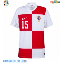 Camisa de time de futebol Croácia Mario Pasalic #15 Replicas 1º Equipamento Europeu 2024 Manga Curta
